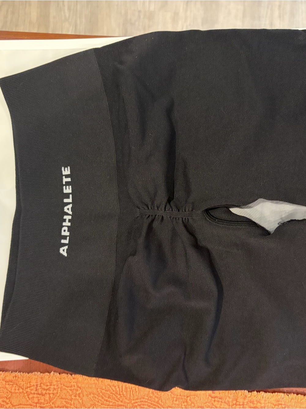 Alphalete Black High-Waist Seamless Bike Shorts